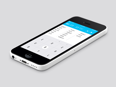 Nonagram - iPhone 5c app iphone 5c mockup nonagram puzzle ui