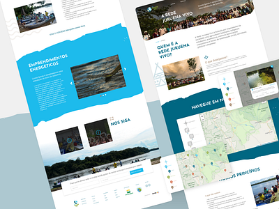 UX/UI desktop - Portal Rede Juruena Vivo