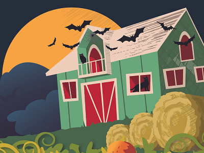 Halloween House halloween haunted house illustration