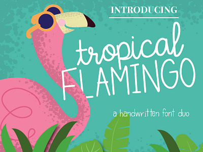 New Font - Tropical Flamingo