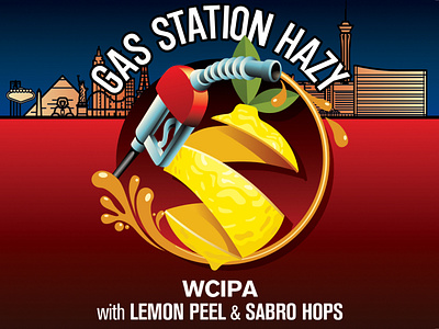 Gas Station Hazy Craft Beer Label