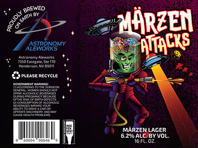 Marzen Attacke Craft Beer Label