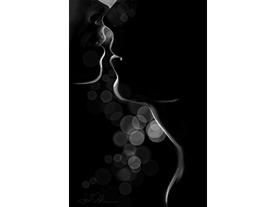 Couple silhouette illustration ipad procreate