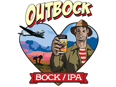 Outbock Illustration beer illustration packaging