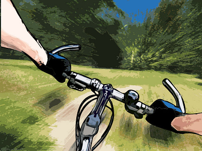 Bicycle tour poster illustration illustration music poster show poster