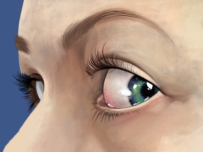 Eye study digital painting illustration ipad pro procreate