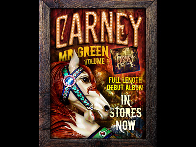 Carney CD release poster design music poster