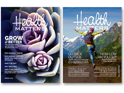 Health Matters Member Magazine art direction design graphic design illustrator indesign photoshop print