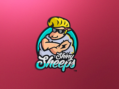 Sheep Mascot Logo animal illustration esports esports logo funny logo logo exploration mascot logo sheep swag the eighties