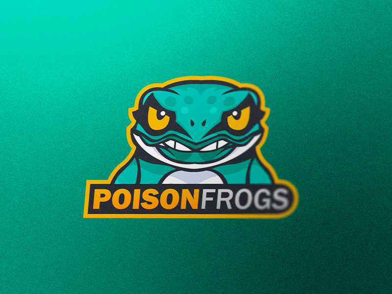 Frog Mascot Logo frog logo brand esports logo esports mascot logo poison frog