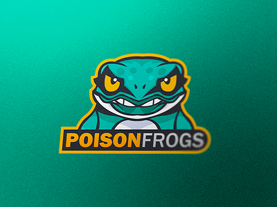 Frog Mascot Logo brand esports esports logo frog frog logo mascot logo poison