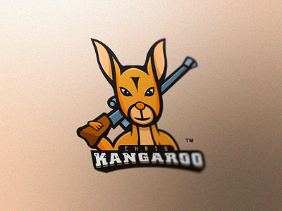 Kangaroo Mascot Logo