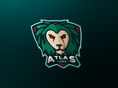 Lion Mascot Logo atlas esports esports logo illustrator lion logo mascot mascot logo photoshop