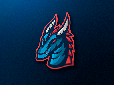 DRAGON MASCOT LOGO