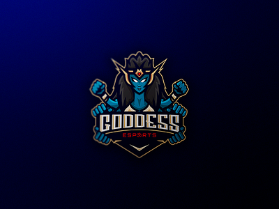 Kali Mascot Logo brand esports esports logo goddess illustration illustrator logo logo exploration mascot mascot logo photoshop