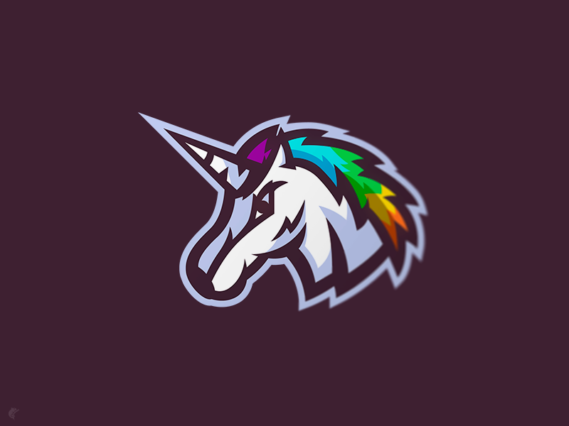Unicorn Mascot Logo by Daniel on Dribbble
