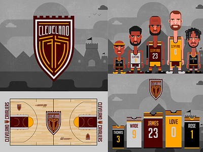 Cleveland Cavaliers rebrand basketball cavaliers cavs cleveland cavaliers kevin love lbj lebron lebron james logo design nba rebrand