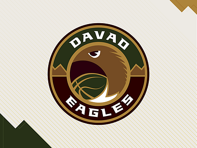 Davao Eagles identity concept basketball basketball logo davao davao eagles eagles hoops identity logo nba philippines sports