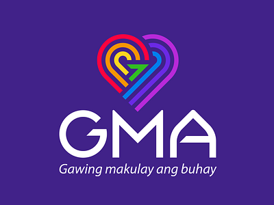 GMA Personal ReDesign/ReBrand behance branding creative gma gma7 graphic design kapuso logo design philippines tv network