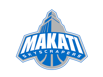 Makati Skyscrapers Identity Design basketball basketball logo branding city design harden hoops lebron logo makati mpbl nba pba philippines pilipinas pinoy skyscrapers sports sports logo steph curry