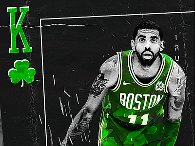 NBA Poster Series: Kyrie Irving basketball behance boston celtics curry durant graphic design hoops kyrie kyrie irving lebron nba nba graphics nba poster photo manipulation photoshop poster design sports design sports poster uncle drew
