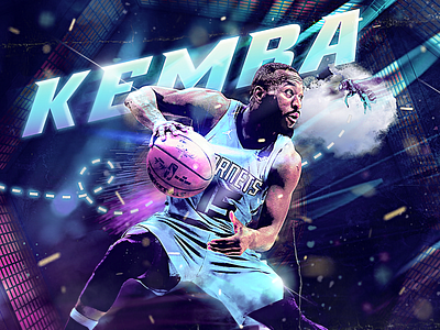 NBA Poster Series: Kemba Walker basketball charlotte hornets curry durant giannis harden hornets kemba kemba walker klay kyrie lebron nba nba poster photo manipulation photoshop sports design sports poster warriors westbrook
