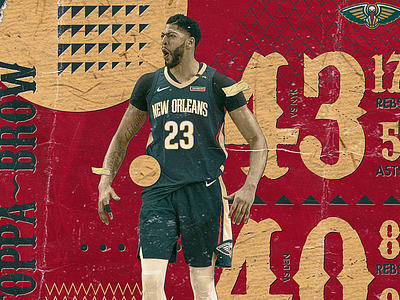 NBA Poster Series: Anthony Davis anthony davis art artwork basketball behance creative curry design graphic design hoops lakers lebron nba nba poster new orleans pelicans sports sports design sports poster warriors