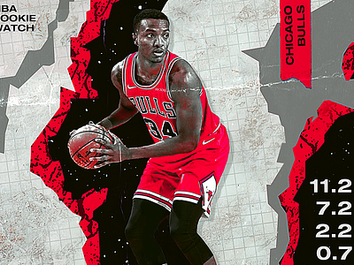 NBA Rookie: Wendell Carter Jr. basketball bulls carter jr chicago chicago bulls digital art hoops jordan lavine mj nba poster nba rookie photo manipulation photoshop rookie sports sports design sports poster wendell carter jr wnba