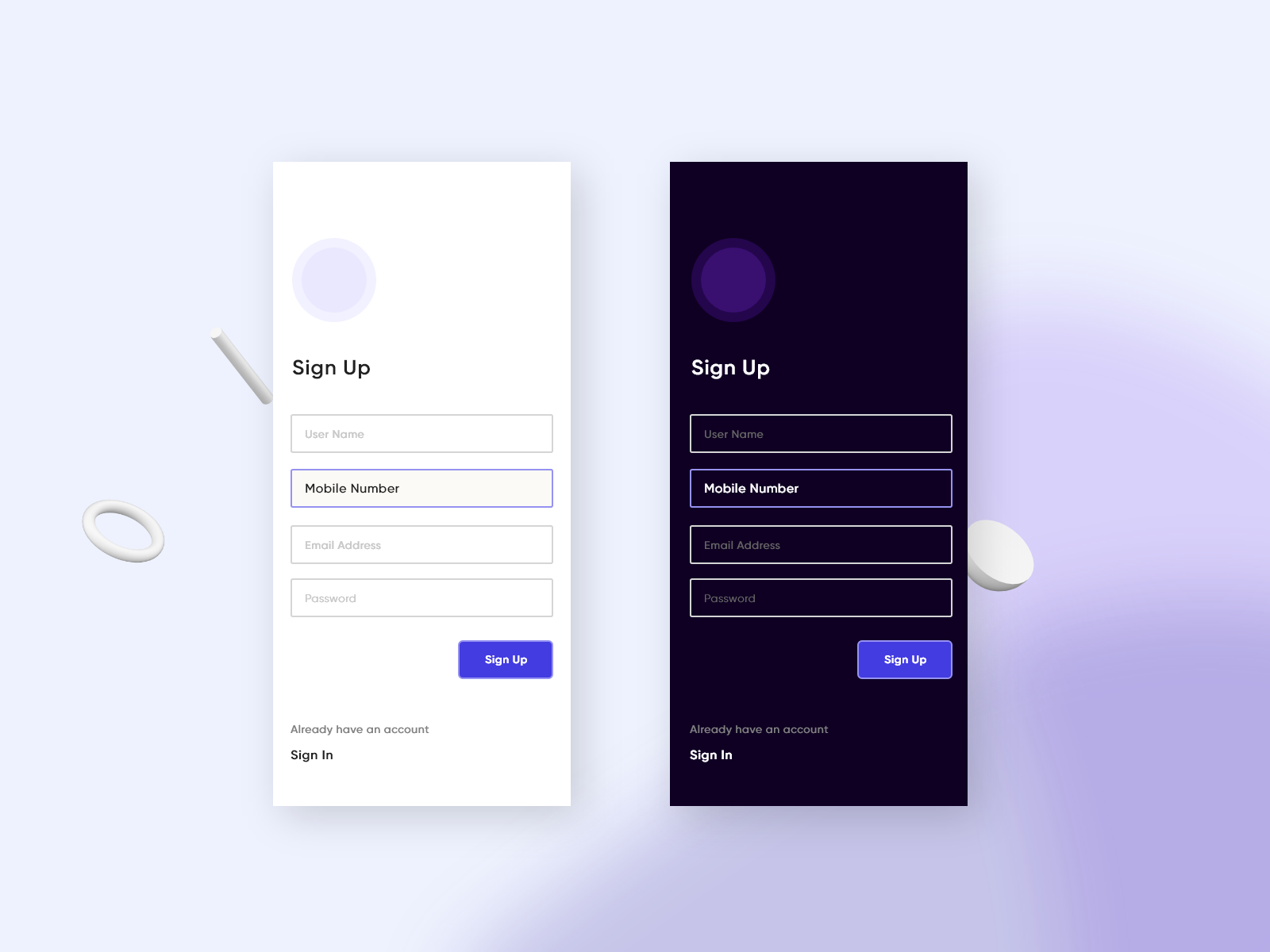 Signup - Form by RamaKrishnan on Dribbble