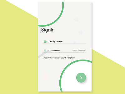 Signin android app ui