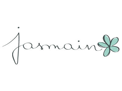 Jasmain concept flower identity jewelry logo vector