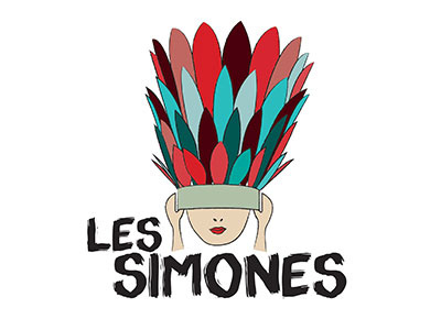 Les Simones identity illustration logo vector