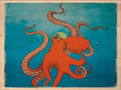 Octopus 2.2 animals illustration octopus poulpe sea vector
