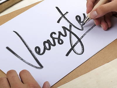 Identity for Veasyte - event agency branding drawing hand identity lettering logo