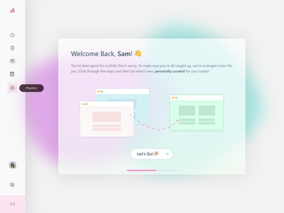 Welcome Page (Glassmorphism)