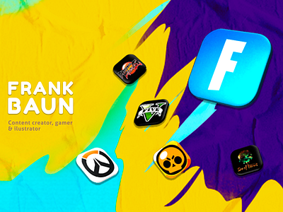 Cover x Frank Baun creator content game gaming website social champing socialmedia streamer streaming