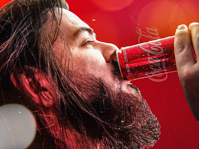 The Taste of Happiness advertising beard cocacola coke drunk funny happy red