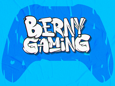 BernyGaming Logo 2nd "Streamer" blue creatorcontent facebook facebookgaming gaming joysitck papertexture skyblue streamer streaming