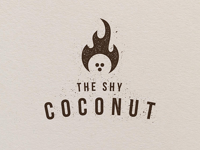 The Shy Coconut branding coconut coconuts logo