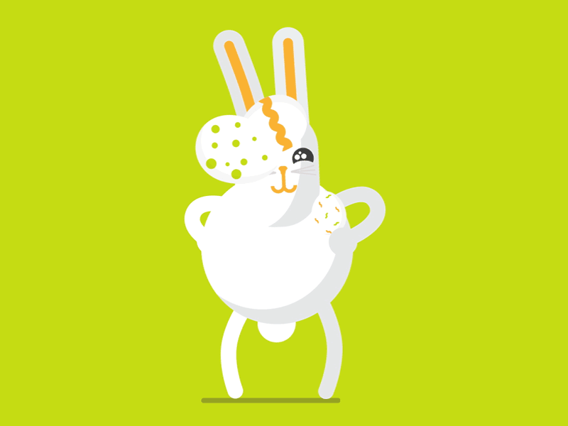 Bunny Bingo animal bunny character cute easter eggs juggle juggling rabbit vector