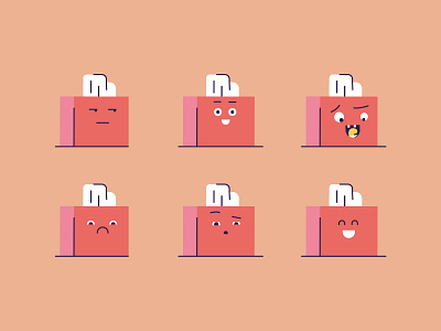 Tissues character characters cute expression faces flat happy illustration tissue vector