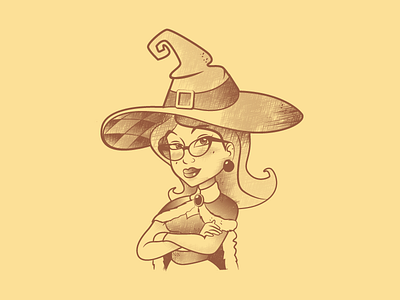 Witch teacher cartoon character characterdesign sketch witch