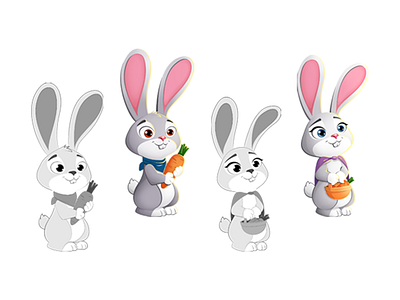 bunny bunny cartoon character gamedesing photoshop
