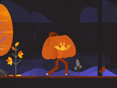 Halloween character halloween loop pumpkin