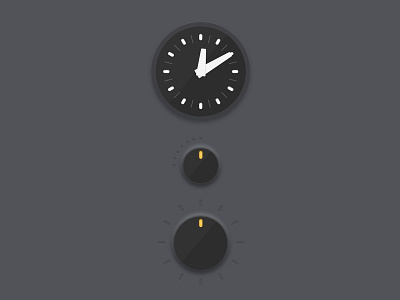 Daily UI #007 - Settings daily ui dials skeuomorphic