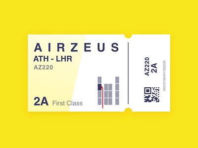 Daily UI #024 - Boarding Pass