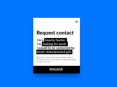 Daily UI #028 - Contact Us