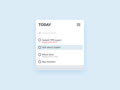 Daily UI #042 - Todo List