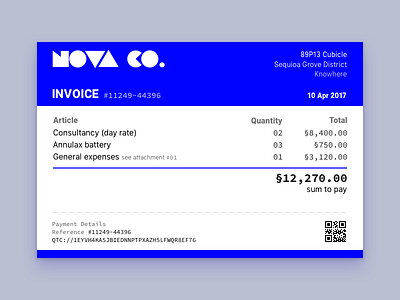 Daily UI #046 - Invoice