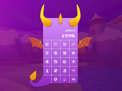 Spyro The Calculator adobexd calculator design game inspiration